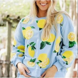 New NWT‎ Queen of Sparkles Sweatshirt Lemon Queen